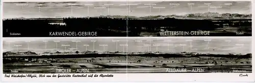 Klapp Ak Bad Wörishofen im Unterallgäu, Wettersteingebirge, Karwendel Gebirge, Alpenkette