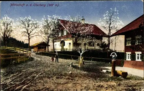 Ak Samerberg in Oberbayern, Gasthof auf dem Oberberg