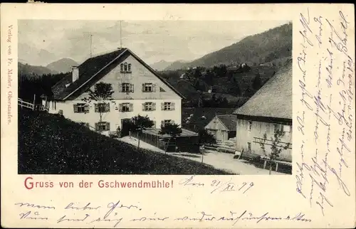 Ak Chiemgauer Alpen, Gschwendtmühle