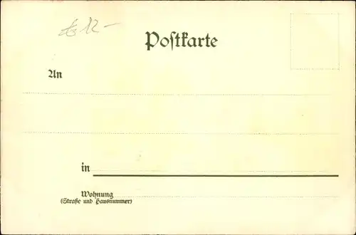 Litho Berchtesgaden in Oberbayern, Teilansicht vom Ort mit Kirche, Berglandschaft