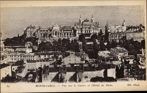 Ak Monte Carlo Monaco,  Casino, Hotel de Paris