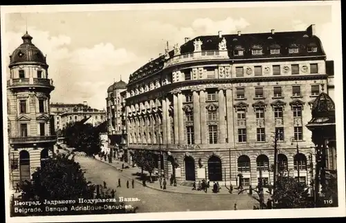 Ak Belgrad Belgrad Serbien, Donau-Adria-Ufer