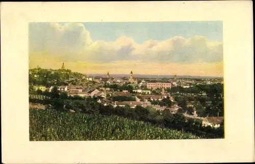 Passepartout Ak Zemun Semlin Beograd Belgrad Serbien, Gesamtansicht