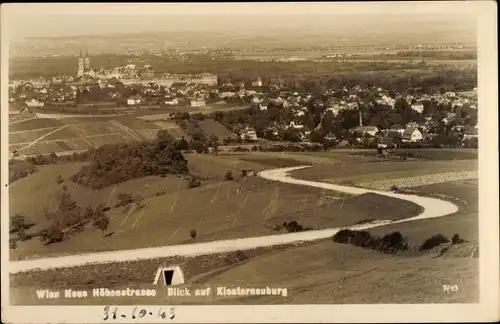 Ak Klosterneuburg in Niederösterreich, Neue Höhenstraße, Panoramablick