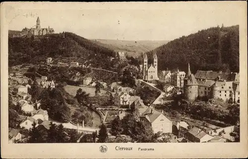 Ak Clervaux Clerf Luxemburg, Panorama