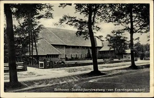 Ak Bilthoven De Bilt Utrecht Niederlande, Schule Soestdijkerstraatweg van Everdingen