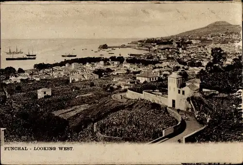 Ak Funchal Insel Madeira Portugal, Gesamtansicht