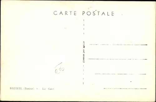 Ak Bizerte Tunesien, Bahnhof