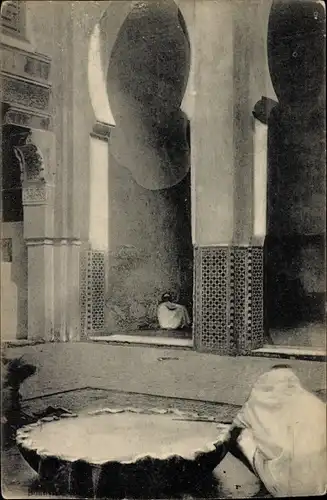 Ak Fez Fez Marokko, Partie im Innenhof