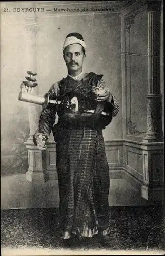 Ak Beirut Libanon, Limonadenhändler, Limonadenverkäufer