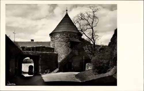 Ak Elsterberg an der Weißen Elster Vogtland, Blick zur Ruine