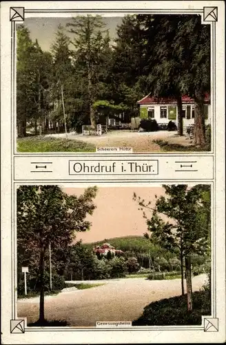 Ak Ohrdruf in Thüringen, Scheerers Hütte, Genesungsheim