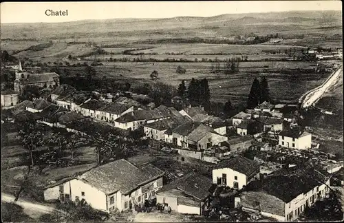 Ak Chatel Chéhéry Ardennes, Gesamtansicht