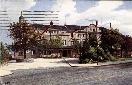 Künstler Ak Gera in Thüringen, Etablissement Heinrichsbrücke, WIRO 2464 A