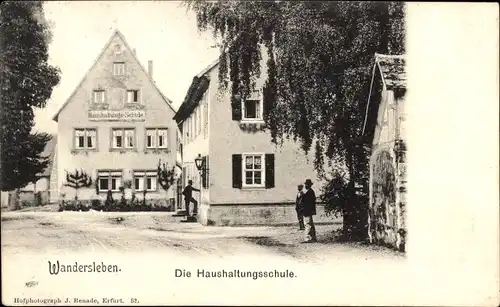 Ak Wandersleben Thüringen, Haushaltungsschule