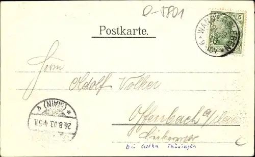 Ak Wandersleben Thüringen, Haushaltungsschule