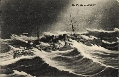 Ak Österreichisches Kriegsschiff, SMS Panther, Torpedokreuzer