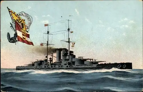 Ak Österreichisches Kriegsschiff, SMS Viribus Unitis