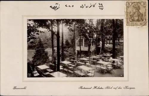 Passepartout Ak Berlin Wilmersdorf Grunewald, Restaurant Hubertus am Hubertusssee