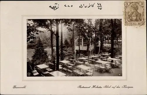 Passepartout Ak Berlin Wilmersdorf Grunewald, Restaurant Hubertus am Königssee, Koenigssee