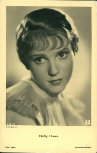 Ak Schauspielerin Dolly Haas, Portrait