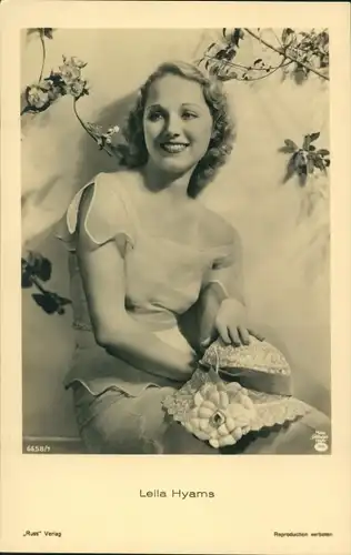 Ak Schauspielerin Leila Hyams, Portrait, Ross Verlag 6658/1