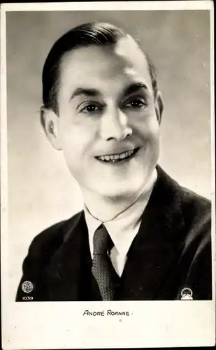 Ak Schauspieler Andre Roanne, Portrait