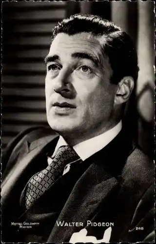 Ak Schauspieler Walter Pidgeon, Portrait