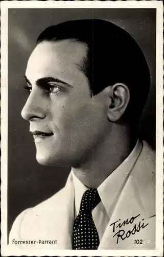 Ak Schauspieler Tino Rossi, Portrait