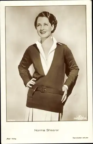 Ak Schauspielerin Norma Shearer, Portrait, Ross Verlag 4900/4