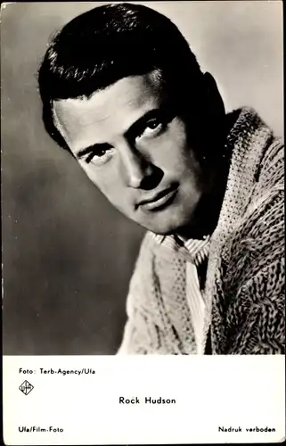 Ak Schauspieler Rock Hudson, Portrait