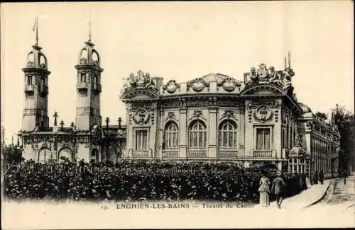 Ak Enghien les Bains Val d'Oise, Theater du Casino