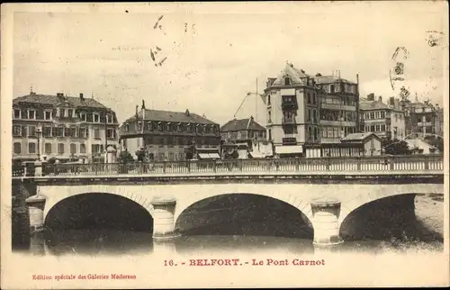 Ak Belfort Beffert Beffort Territoire de Belfort, Pont Carnot