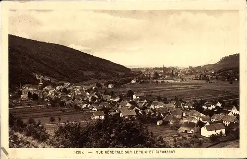 Ak Lepuix Gy Territoire de Belfort, Gesamtansicht, Blick über Lepuix und Giromagny