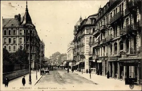 Ak Belfort Beffert Beffort Territoire de Belfort, Boulevard Carnot