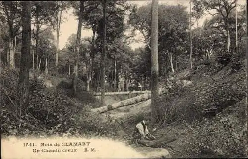 Ak Clamart Hauts de Seine, Un chemin creux