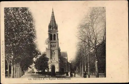 Ak Neuilly sur Seine Hauts de Seine, Eglise Saint-Pierre