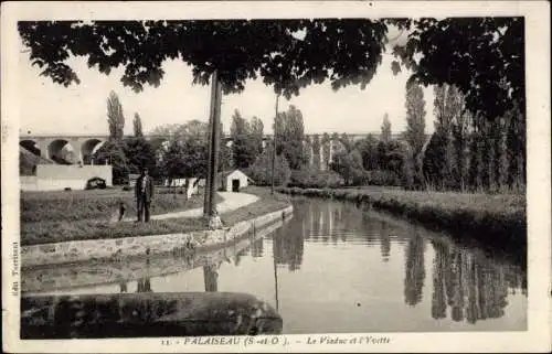 Ak Palaiseau Essonne, Le Viaduc et l'Yvette