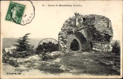 Ak Montlhery Essonne, Ruines de Montlhery