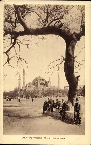 Ak Constantinople Istanbul Türkei, Sainte Sophie, Hagia Sophia