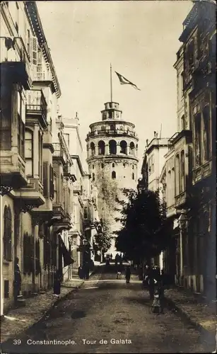 Ak Konstantinopel Istanbul Türkei, Tour de Galata, Turm