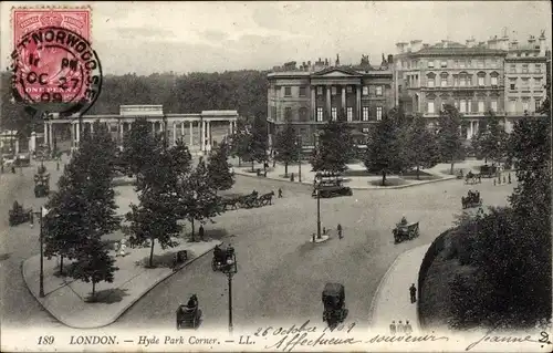 Ak England Greater London, Cabbies on Hyde Park Corner