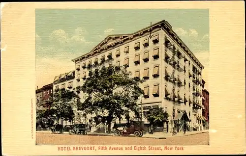 Ak New York City USA, Hotel Brevoort