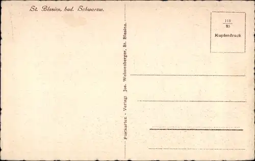 Ak Sankt Blasien im Schwarzwald, Ortsansicht