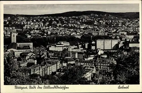 Ak Stuttgart in Württemberg, Panoramablick auf die Stadt