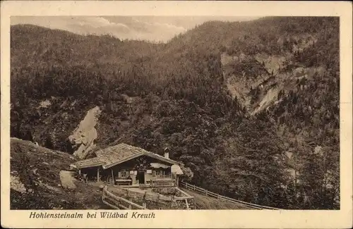 Ak Kreuth am Tegernsee Oberbayern, Wildbad, Hohensteinalm