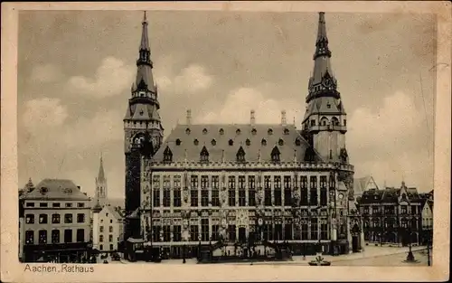 Ak Aachen, Rathaus