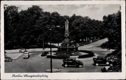 Ak Berlin Tiergarten, Skagerrakplatz, Denkmal