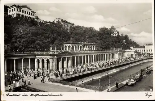 Ak Karlovy Vary Karlsbad Stadt, Mühlbrunnenkolonnade