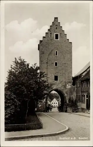 Ak Saalfeld an der Saale Thüringen, Saaltor